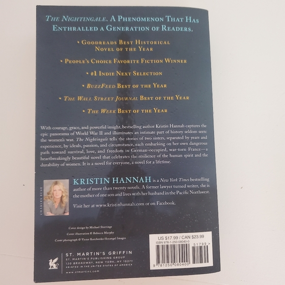 The Nightingale by Kristin Hannah Paperback Book - Picture 3 of 7